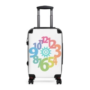 Colorful Numbered Suitcase – Travel Essential for Adventurers