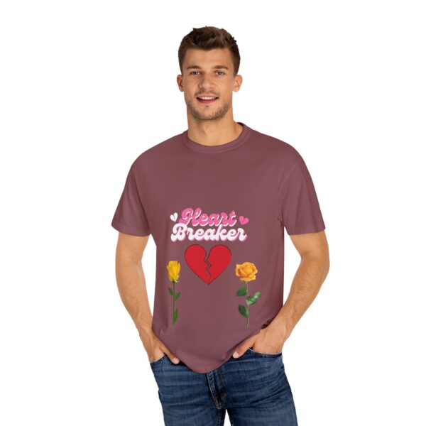 Heartbreaker Unisex Garment-Dyed T-Shirt with Floral Design - Image 23