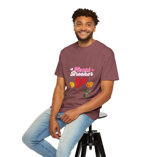 Heartbreaker Unisex Garment-Dyed T-Shirt with Floral Design - Image 28