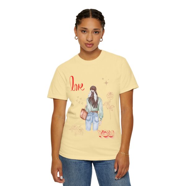Love You Feminine Unisex T-shirt - Romantic Floral Design - Image 26