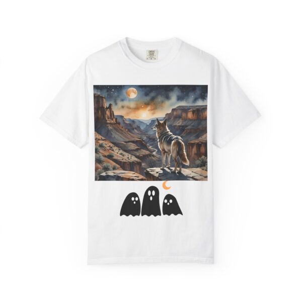 Mystical Wolf & Ghosts Unisex Garment-Dyed T-Shirt - Image 10