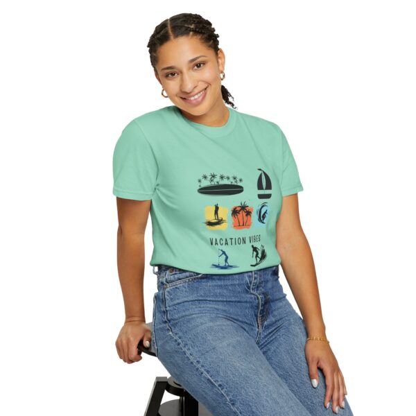 Vacation Vibes Unisex Garment-Dyed T-Shirt for Beach Lovers - Image 48