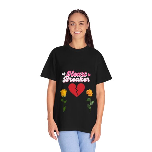 Heartbreaker Unisex Garment-Dyed T-Shirt with Floral Design - Image 107