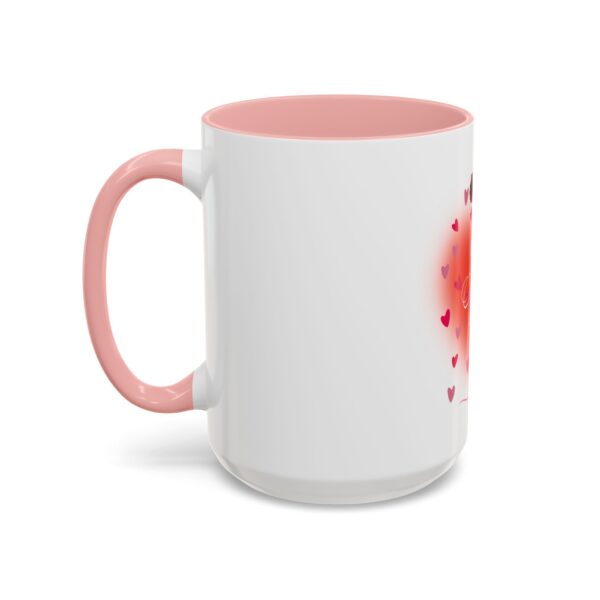 Best Mom Ever Accent Coffee Mug - Heart & Rose Design - Image 35