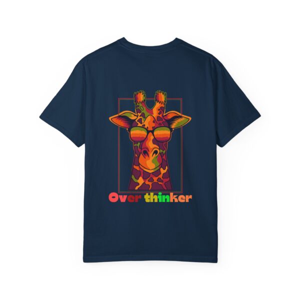 Overthinker Giraffe Unisex Garment-Dyed T-shirt | Fun & Quirky Graphic Tee - Image 14