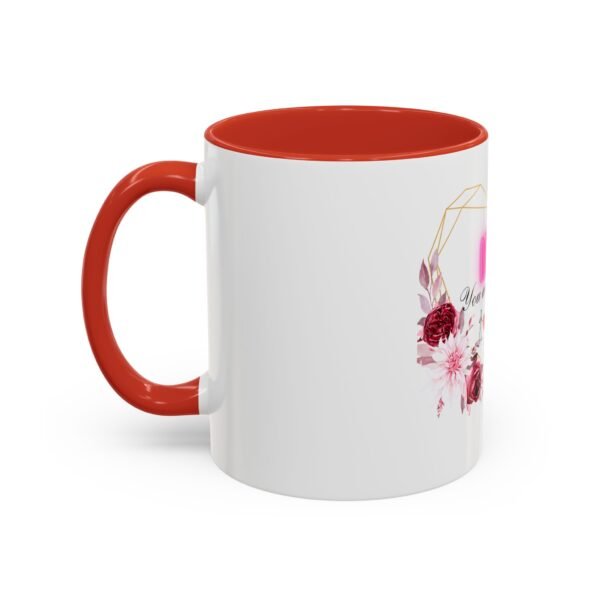 Mom Heart Accent Coffee Mug - Beautiful Floral Design - Image 21