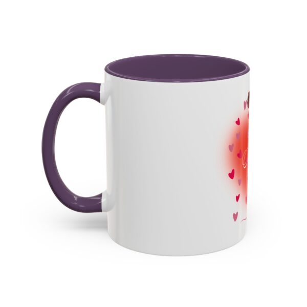 Best Mom Ever Accent Coffee Mug - Heart & Rose Design - Image 59