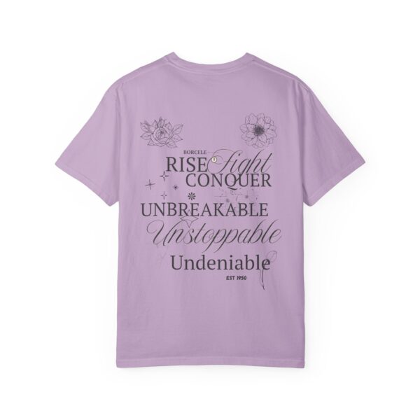 Unisex Inspirational T-Shirt - Rise Fight Conquer Unbreakable Undeniable - Image 14