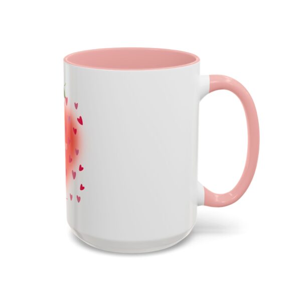 Best Mom Ever Accent Coffee Mug - Heart & Rose Design - Image 34