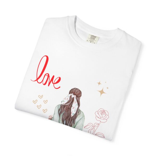 Love You Feminine Unisex T-shirt - Romantic Floral Design - Image 13