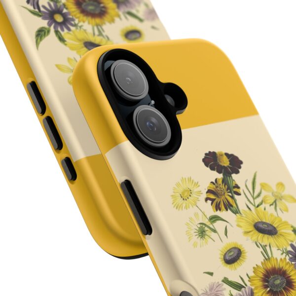 Floral Tough Case - Vintage Yellow Flower Design for iPhone - Image 6