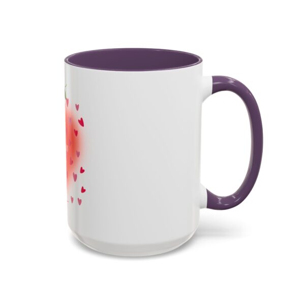 Best Mom Ever Accent Coffee Mug - Heart & Rose Design - Image 74