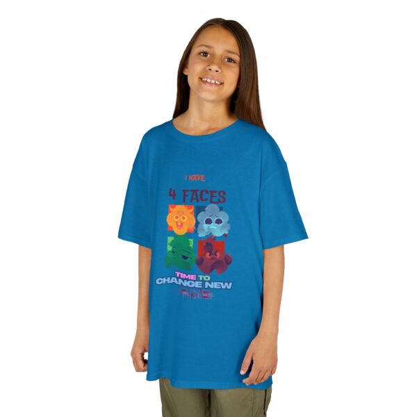 Kids 4 Faces Fun Tee - Change New One - Image 50
