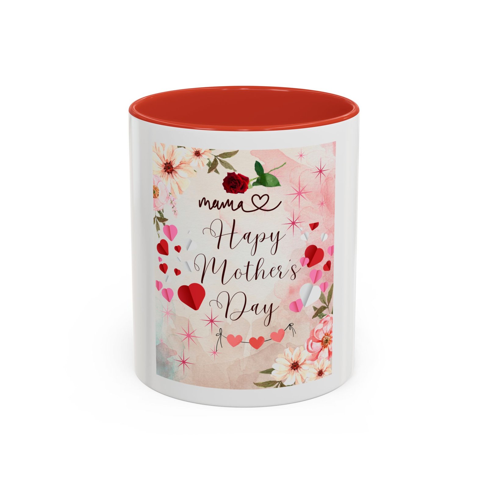 Happy Mother's Day Accent Coffee Mug - Floral Design, 11 & 15oz - Image 13