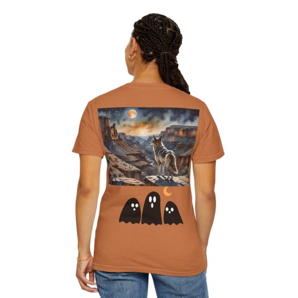Mystical Wolf & Ghosts Unisex Garment-Dyed T-Shirt - Image 25
