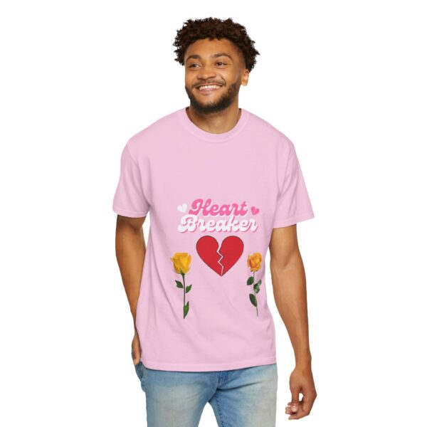 Heartbreaker Unisex Garment-Dyed T-Shirt with Floral Design - Image 131