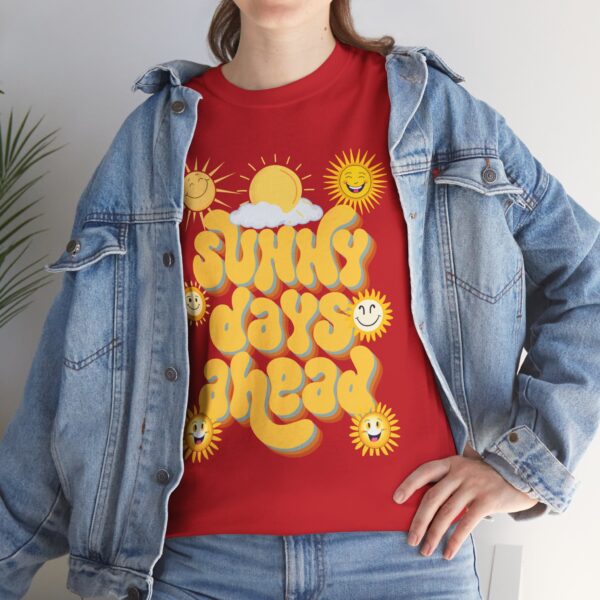 Sunny Days Ahead Unisex Heavy Cotton Tee - Fun Sun Graphic T-Shirt - Image 137