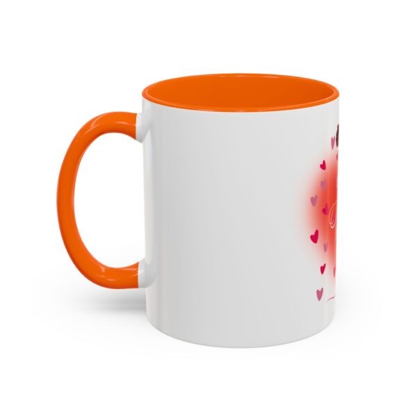 Best Mom Ever Accent Coffee Mug - Heart & Rose Design - Image 53
