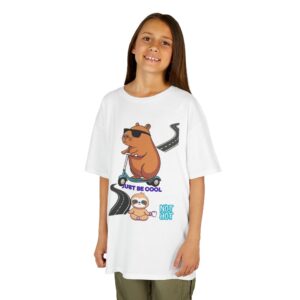 Cool Bear Kids Heavy Cotton Tee - Just Be Cool Graphic T-Shirt