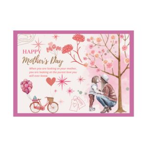 Mother's Day Inspirational Rolled Poster - Celebrate Love with Heartfelt Art