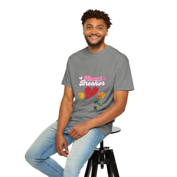 Heartbreaker Unisex Garment-Dyed T-Shirt with Floral Design - Image 82