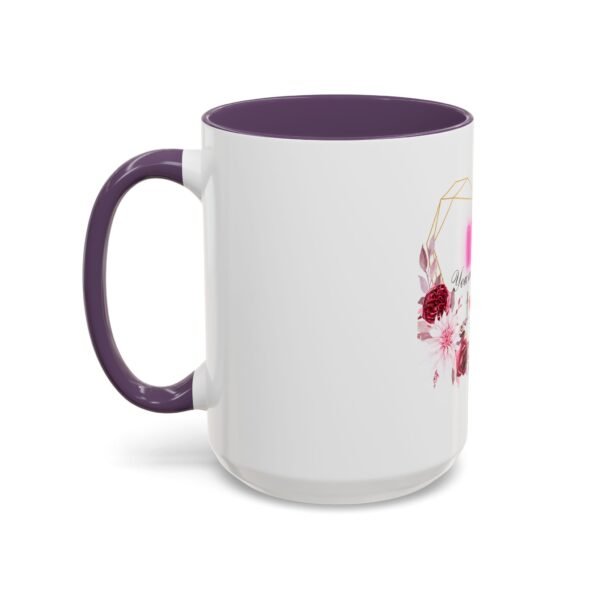 Mom Heart Accent Coffee Mug - Beautiful Floral Design - Image 75