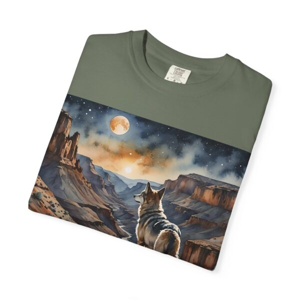 Mystical Wolf & Ghosts Unisex Garment-Dyed T-Shirt - Image 30