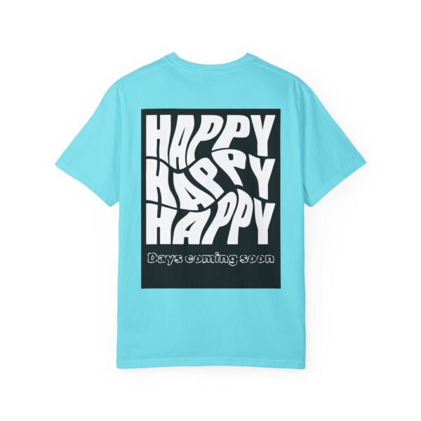 Unisex Happy Vibes T-Shirt - Garment-Dyed Apparel for Positive Days - Image 3