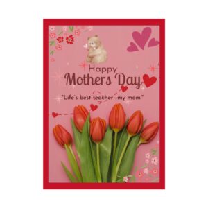 Heartfelt Mother's Day Rolled Poster - Perfect Gift for Moms