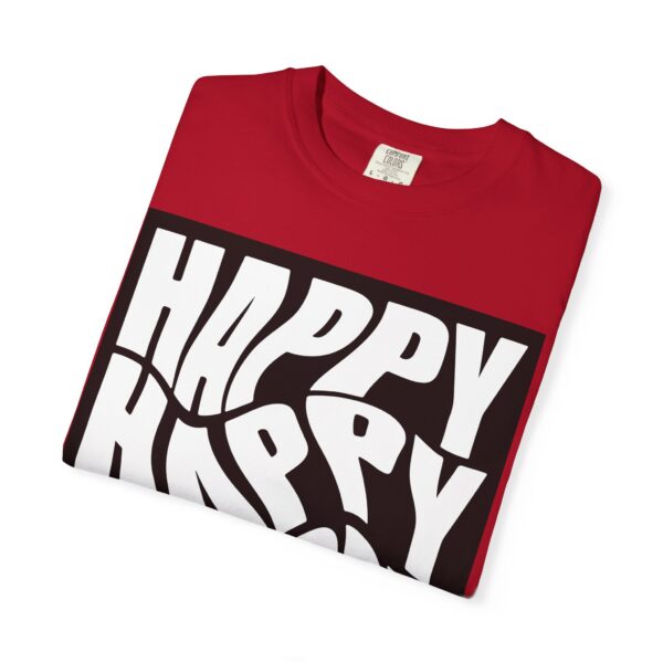 Unisex Happy Vibes T-Shirt - Garment-Dyed Apparel for Positive Days - Image 19