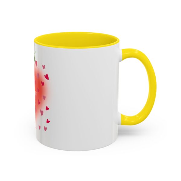 Best Mom Ever Accent Coffee Mug - Heart & Rose Design - Image 64