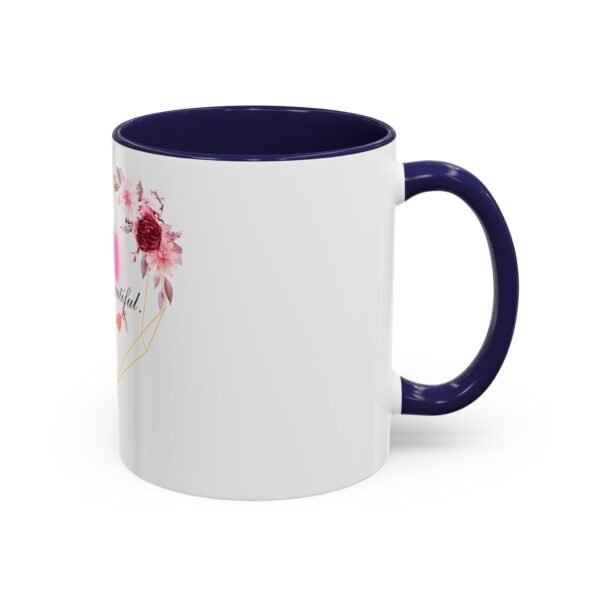 Mom Heart Accent Coffee Mug - Beautiful Floral Design - Image 8