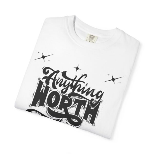 Beach Vibes Motivational T-Shirt - "Anything Worth Having Takes Time" - Image 4