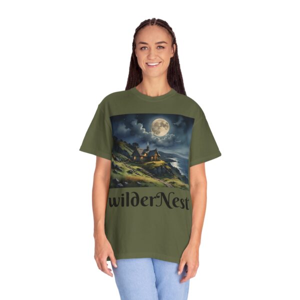 WilderNest Cottage Moonlight T-Shirt - Unisex Garment-Dyed Tee for Nature Lovers - Image 23