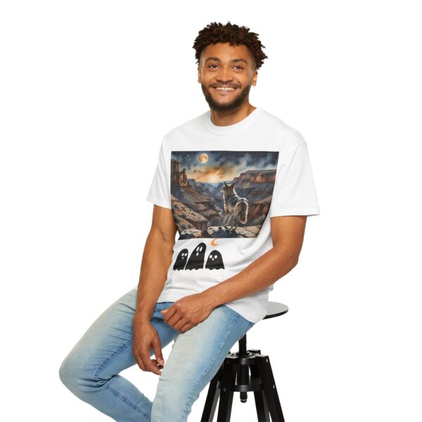 Mystical Wolf & Ghosts Unisex Garment-Dyed T-Shirt - Image 18