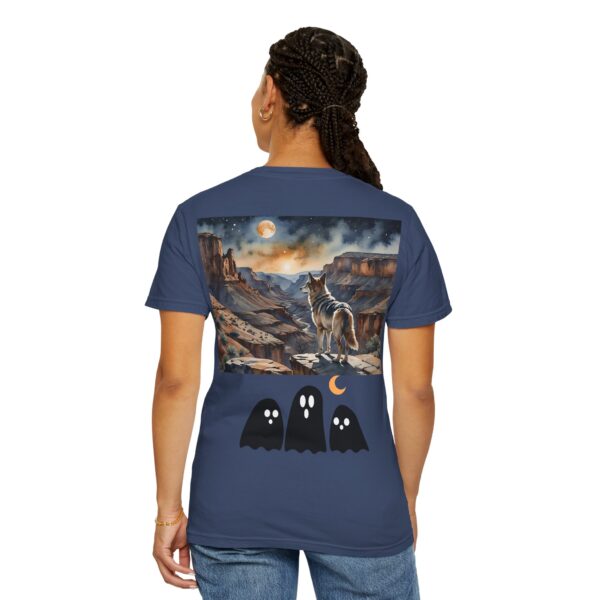 Mystical Wolf & Ghosts Unisex Garment-Dyed T-Shirt - Image 43