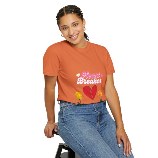 Heartbreaker Unisex Garment-Dyed T-Shirt with Floral Design - Image 57