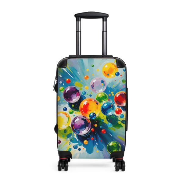 Colorful Bubble Design Suitcase - Stylish Luggage for Travel Enthusiasts