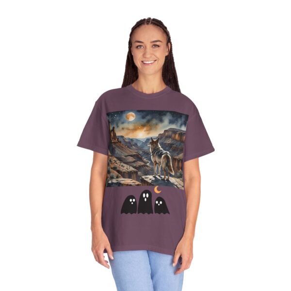 Mystical Wolf & Ghosts Unisex Garment-Dyed T-Shirt - Image 50