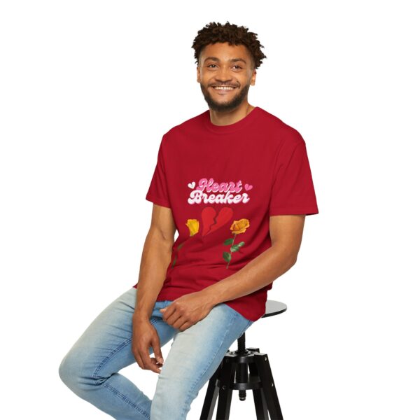 Heartbreaker Unisex Garment-Dyed T-Shirt with Floral Design - Image 143