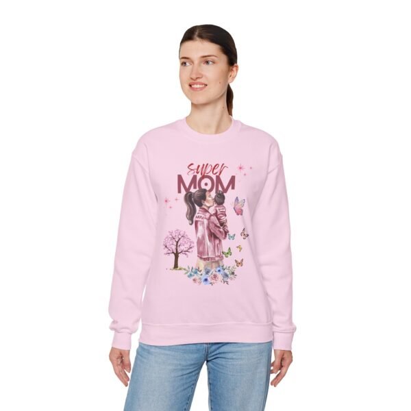 Super Mom Crewneck Sweatshirt - Gift for Mother's Day, Cozy Gift for Moms - Image 27