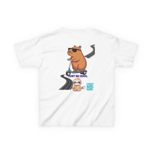 Cool Bear Kids Heavy Cotton Tee - Just Be Cool Graphic T-Shirt - Image 3