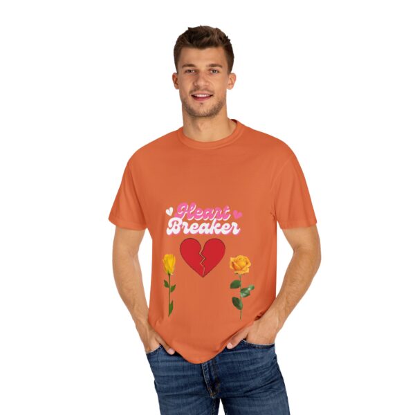 Heartbreaker Unisex Garment-Dyed T-Shirt with Floral Design - Image 53