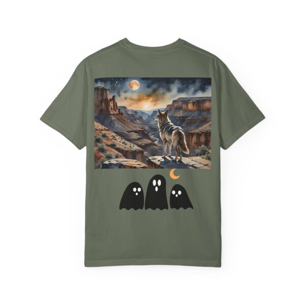 Mystical Wolf & Ghosts Unisex Garment-Dyed T-Shirt - Image 29