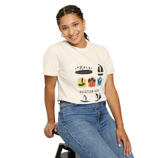 Vacation Vibes Unisex Garment-Dyed T-Shirt for Beach Lovers - Image 24