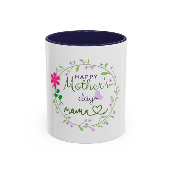 Happy Mother's Day Accent Coffee Mug - Floral Design for Mom - Image 5