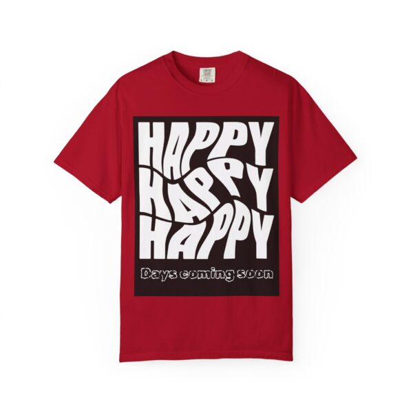 Unisex Happy Vibes T-Shirt - Garment-Dyed Apparel for Positive Days - Image 17