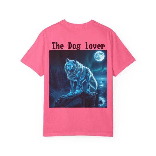 Unisex Dog Lover Garment-Dyed T-Shirt – Nighttime Wolf Design - Image 56