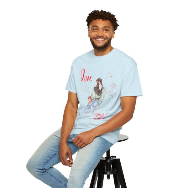 Love You Feminine Unisex T-shirt - Romantic Floral Design - Image 50