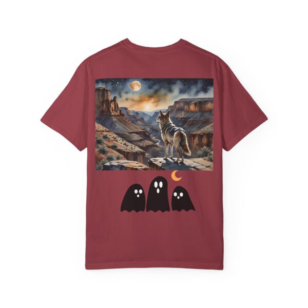 Mystical Wolf & Ghosts Unisex Garment-Dyed T-Shirt - Image 56